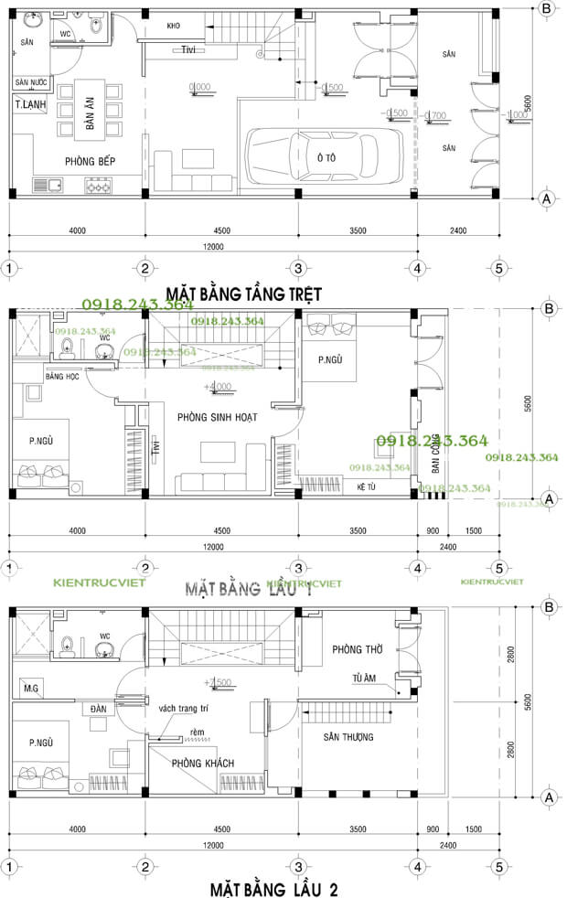 Biệt thự phố 6m x 12m