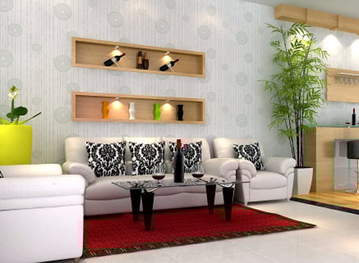 phòng khách Nhà phố 5mx16m 