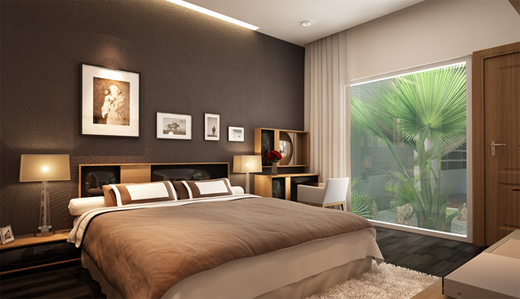 phòng ngủ Nhà phố 5mx16m 2 mặt tiền