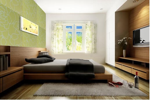 phòng ngủ Nhà phố lệch tầng mặt tiền 5m