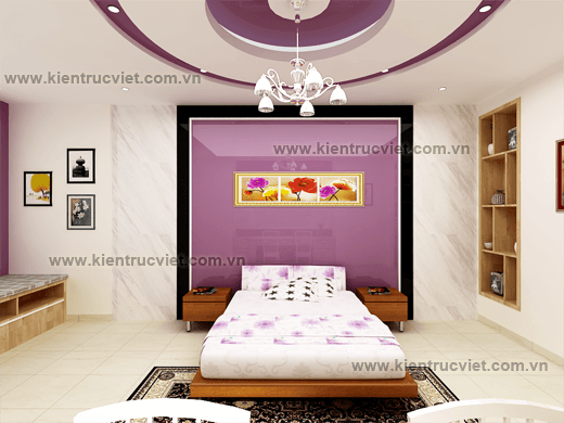 nội thất phòn ngủ nhà phố 6m 3 tầng quận 12