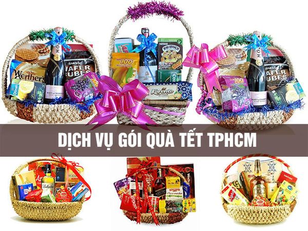 Dịch vụ gói quà tết và giỏ quà tết đẹp theo yêu cầu tại TPHCM