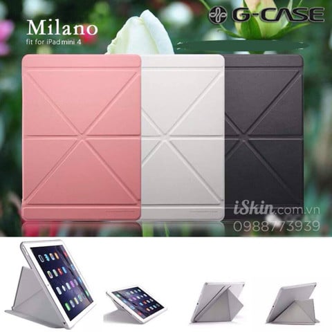 Bao da Ipad Mini 4 Chính hãng G-Case Xếp tam giác Origami tiện lợi