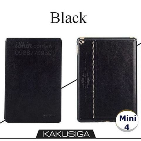 Bao da Ipad Mini 4 Chính hãng Kaku Kakusiga Phong cách đơn giản cổ điển