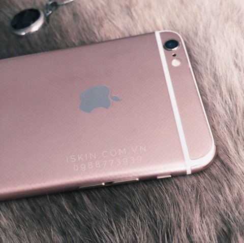 Bộ dán vỏ Iphone 6s Rose Gold