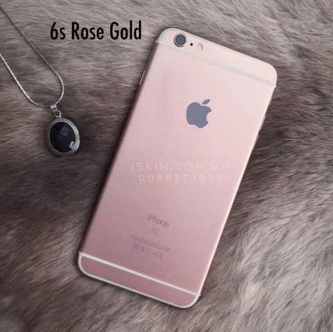 Bộ dán vỏ Iphone 6s Rose Gold