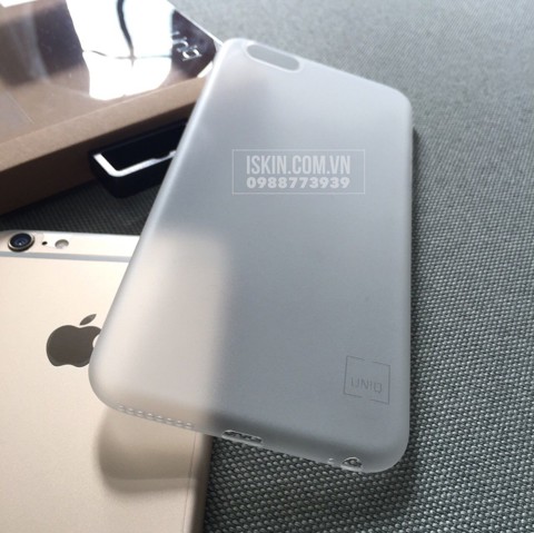 Ốp Lưng iPhone 6s Plus Uniq BODYCON Trong Nhám Siêu Mỏng Chỉ 0.3mm Chính Hãng