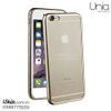 Ốp Lưng Iphone 6/6s Uniq Glacier Max - CH Singapore - Silicon dẻo viền benzel Gold, Silver