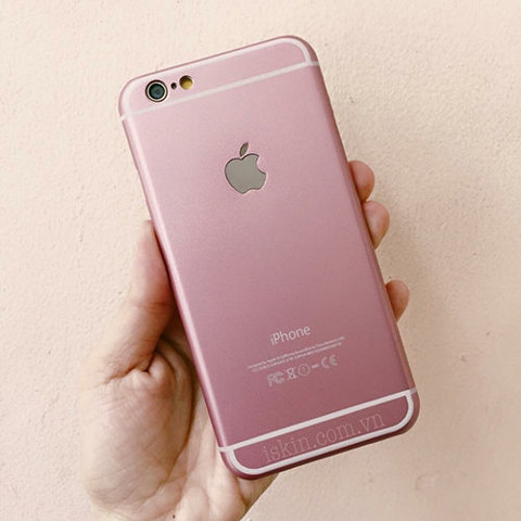 Ốp lưng Iphone 6/6s màu vàng hồng Baby Pink Rose Gold Đẹp, Dễ Thương Giá Rẻ TpHcm