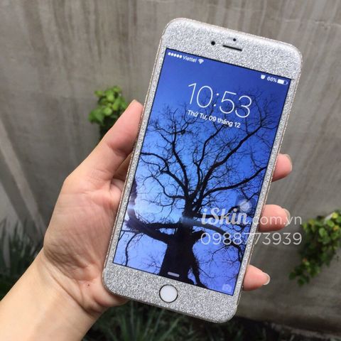 Miếng Dán Kim Tuyến Nhũ Iphone 6/6s Full Viền Lấp Lánh Không Bay Màu