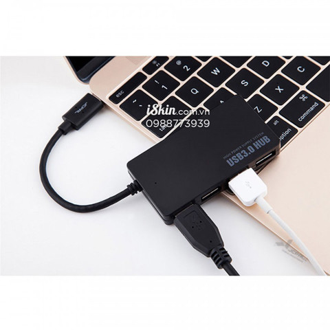 Cáp Jcpal - Hub USB-C to 4 port + USB 3.0