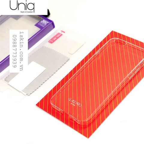 OL IP6+ Uniq Glase Pro Singapore - Trong suốt, không ố 100%, bảo vệ full viền