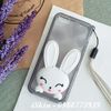 Ốp lưng Iphone 5/5s Thỏ Bunny dễ thương, có dây đeo, có chống máy