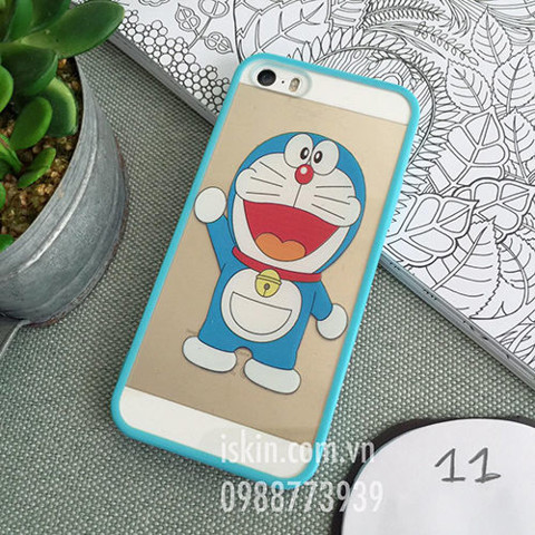 Ốp lưng Iphone 6/6s Plus Hello Kitty, Doremon dễ thương - lưng trong không ố, viền dẻo, có nút che bụi