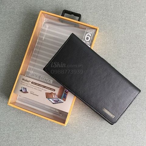 Bao da Iphone 6/6s Plus Uniq Heritage Wallet+ Chính hãng Singapore, rất nhiều ngăn để thẻ và tiền
