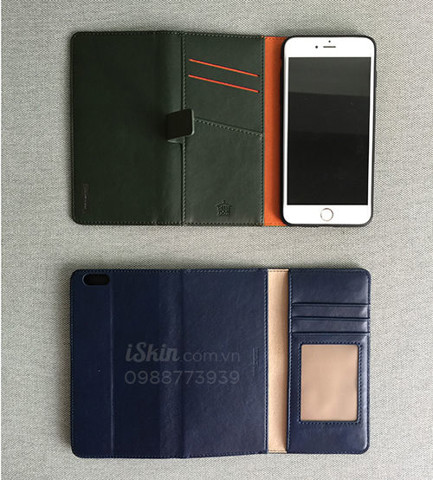 Bao da Iphone 6/6s Plus Uniq Heritage Wallet+ Chính hãng Singapore, rất nhiều ngăn để thẻ và tiền