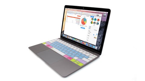 Miếng Phủ Bàn phím Macbook 12 Inch Retina JCPAL - VerSkin Mac Shortcut (Hàng Chính Hãng)