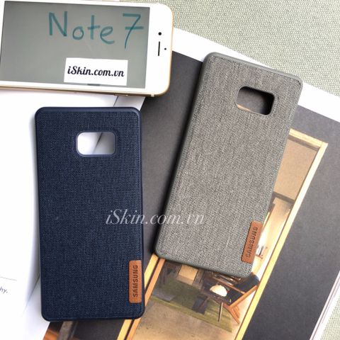 Ốp Lưng Vải Canvas Samsung Galaxy Note 7 Hàng Chuẩn Đẹp