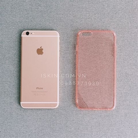 Ốp lưng Iphone 6/6s Silicon dẻo trong suốt, biến màu máy thành vàng hồng Rose Gold Giá Rẻ Đẹp TpHcm