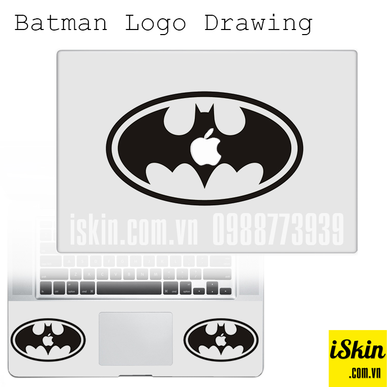 Miếng Dán Skin Trang Trí Macbook Pro, Air, Retina Logo Batman Cá Tính –  iSkin Store