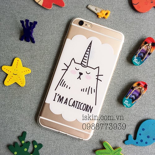 Ốp Lưng Iphone 6 6s Silicon Dẻo Trong Hình mèo chó Hoạt hình dễ thương Giá Rẻ Đẹp Độc TpHcm