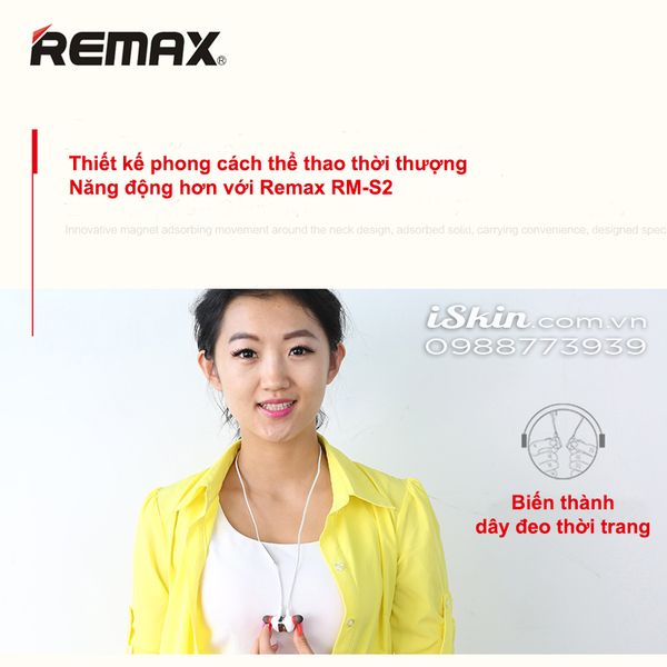 Tai Nghe Bluetooth Remax RM-S2 Phiên Bản Thể Thao