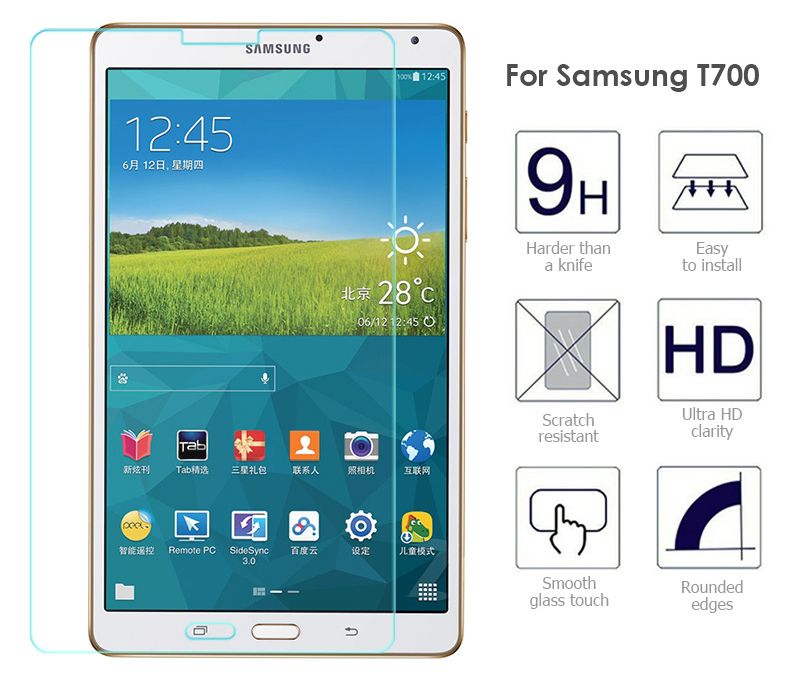  Samsung Tab S 8.4 (T700/ T705) - Cường lực mặt trước (Trong suốt) 