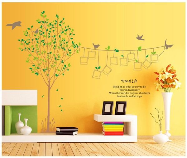 Decal cây xanh mười khung hình