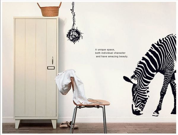 Decal trang trí ngựa vằn