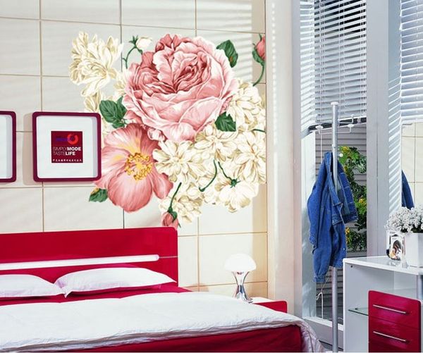 Decal hoa mẫu đơn