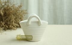 Chậu sứ giỏ sách