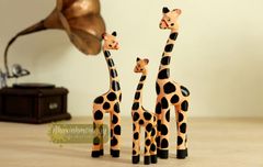 Bộ hươu cao cổ gỗ