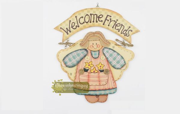 Bảng welcome friends thiên sứ