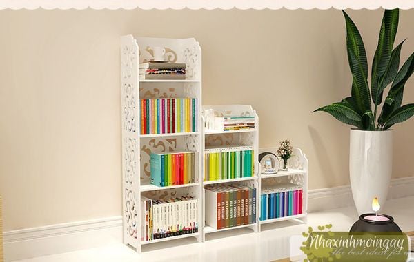 Kệ sách hoa văn chữ nhật