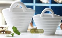 Chậu sứ giỏ sách