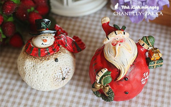 Búp bê Santa and Snowman
