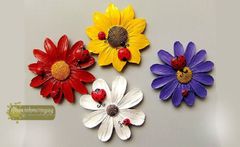 Bộ dán tủ lạnh hoa