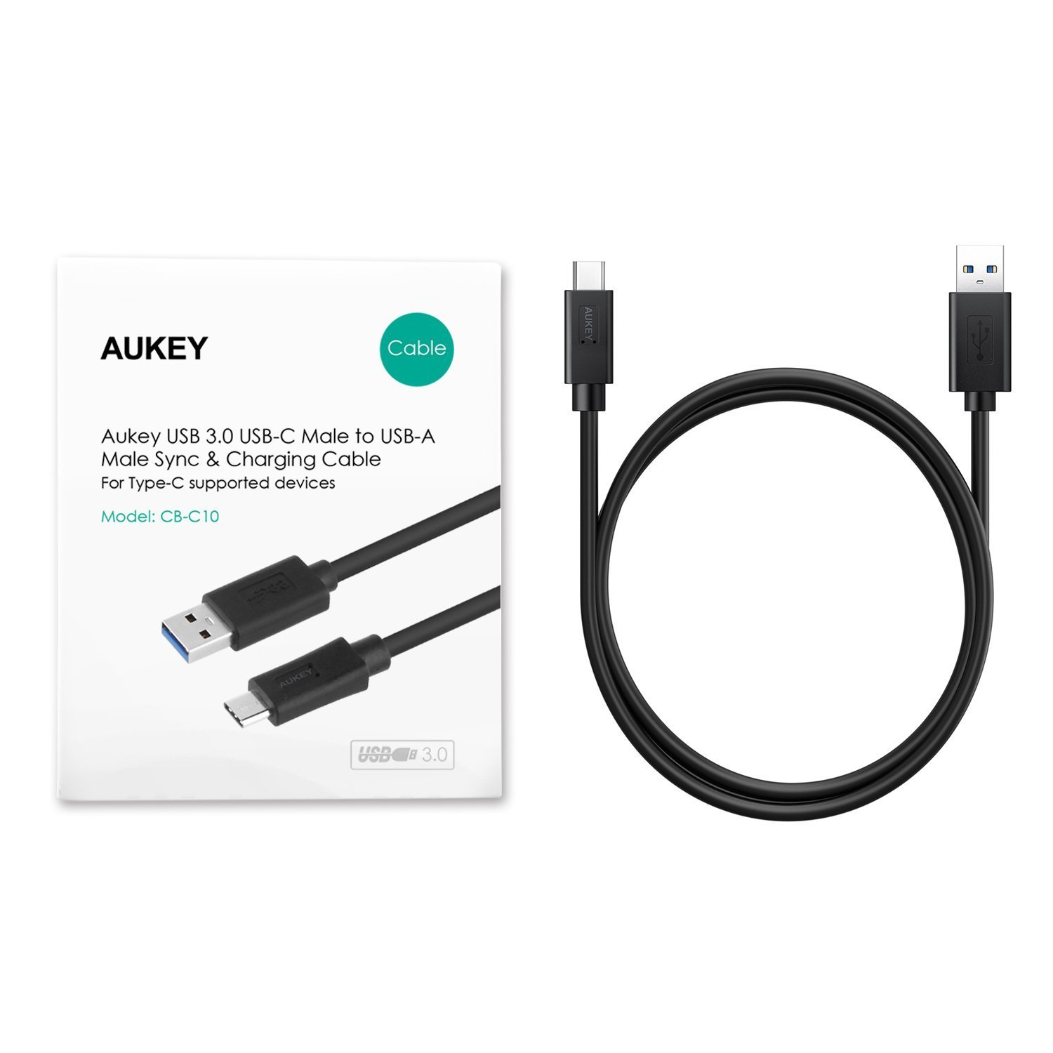 Cáp Aukey CB-C10 USB-C to USB 3.0 Cable