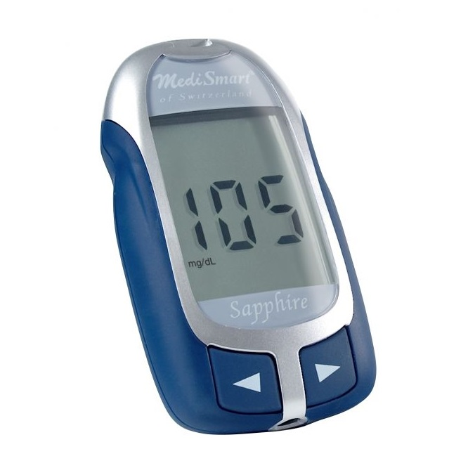 Máy đo đường huyết Medismart Sapphire Máy đo đường huyết Medismart Sapphire