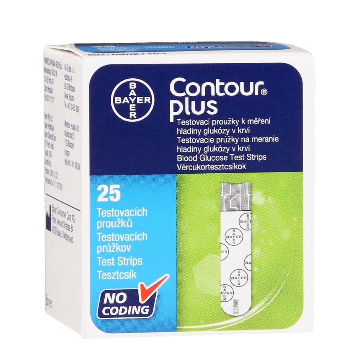 Que thử đường huyết Bayer Contour Plus 25 Que thử đường huyết Bayer Contour Plus 25