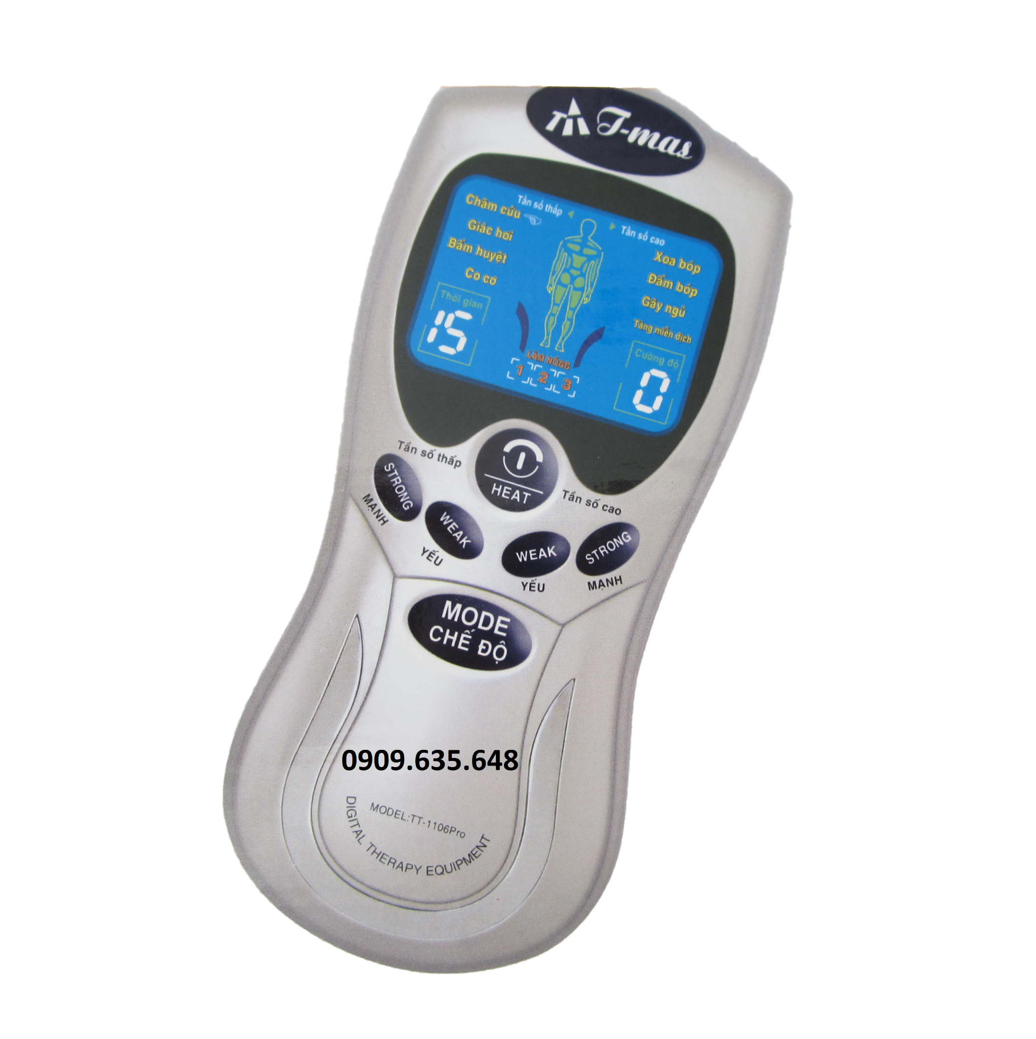 Máy xung điện có miếng dán nóng T-Mas TT-1106 Pro Máy xung điện có miếng dán nóng T-Mas TT-1106 Pro