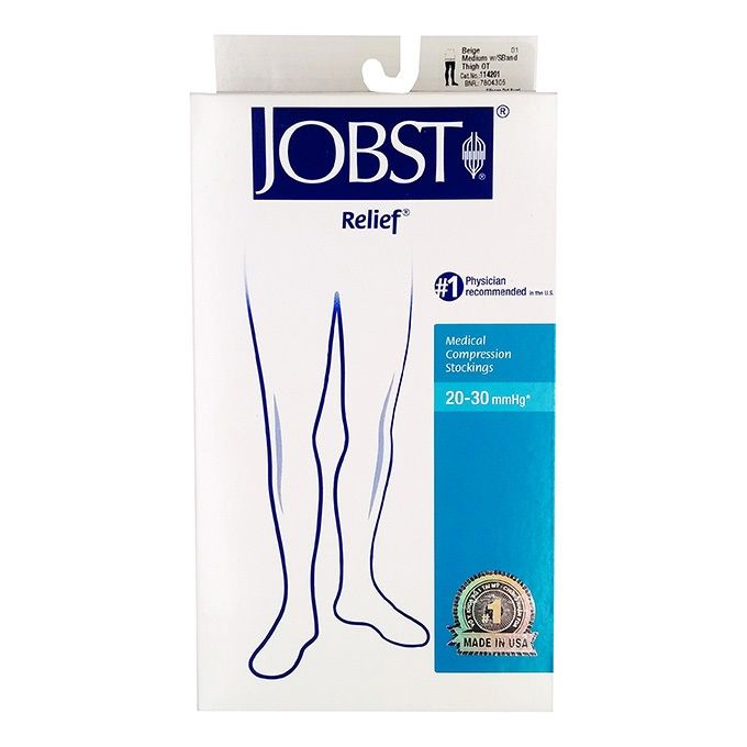 Vớ y khoa giãn tĩnh mạch Jobst Relief - Vớ Đùi Màu Đen Vớ y khoa giãn tĩnh mạch Jobst Relief - Vớ Đùi Màu Đen
