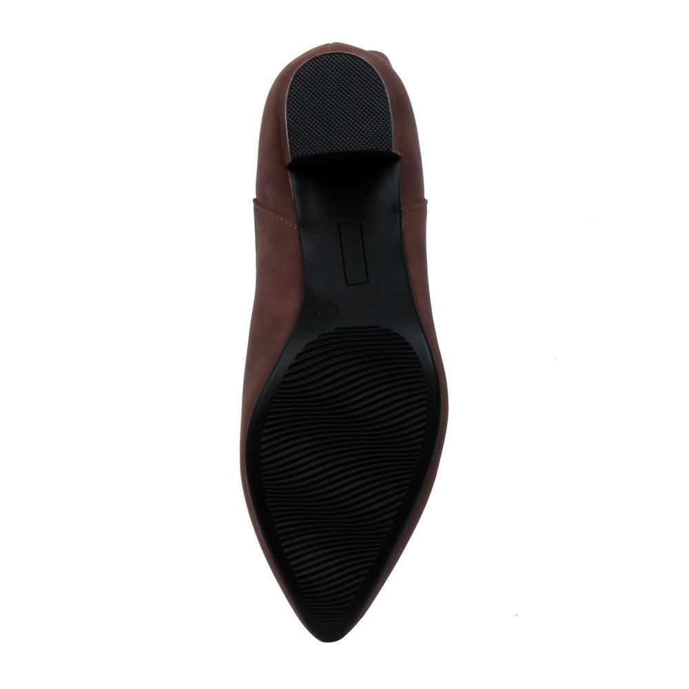  Giày Boots 5cm cổ trung mũi nhọn gót vuông BO05001 