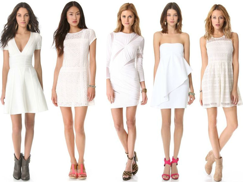 Đầm trắng mang giày màu gì DẪN ĐẦU phong cách THỜI TRANG