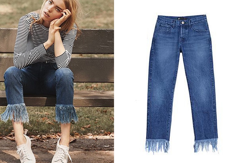 2 xu hướng quần jeans sẽ 'làm mưa làm gió' trong mùa xuân/ hè 2016
